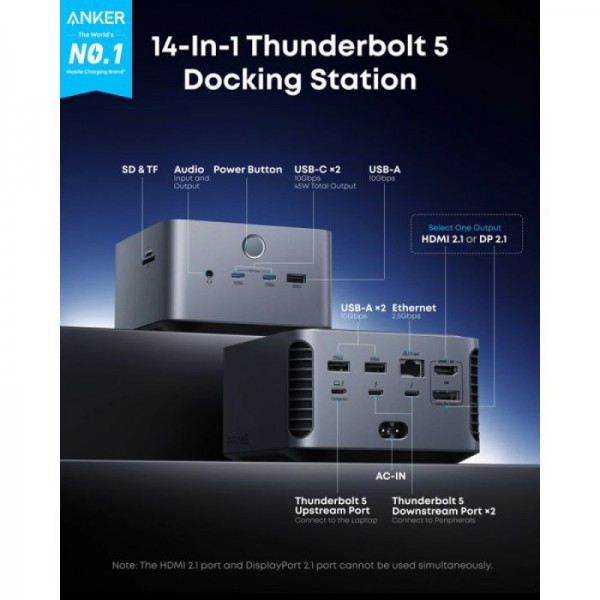 Anker Thunderbolt 5 priklopna postaja