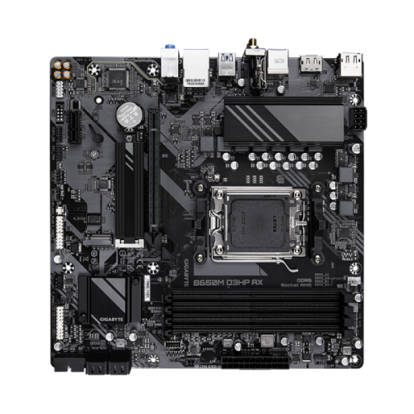 GIGABYTE B650M D3HP AX, DDR5, SATA3, USB3.2Gen1, DP, 2.5GbE, WiFi, AM5 mATX GIGABYTE B650M D3HP AX, DDR5, SATA3, USB3.2Gen1, DP, 2.5GbE, WiFi, AM5 mATX