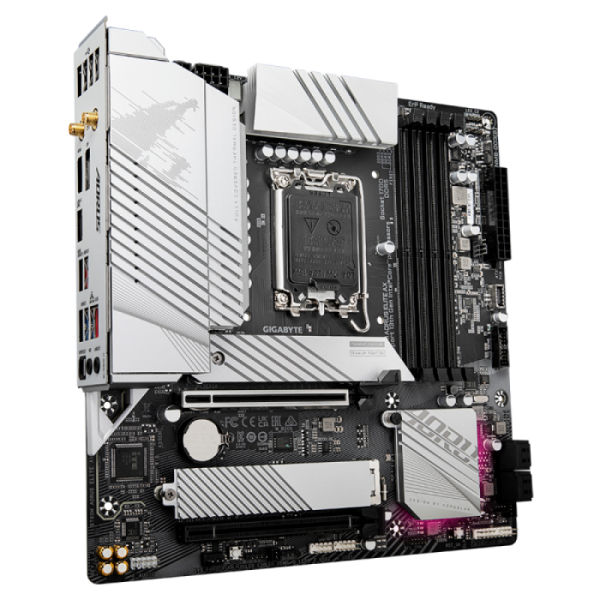 GIGABYTE B760M AORUS Elite AX, DDR5, SATA3, USB3.2Gen2x2, DP, WiFi 6E, LGA1700 mATX GIGABYTE B760M AORUS Elite AX, DDR5, SATA3, USB3.2Gen2x2, DP, WiFi 6E, LGA1700 mATX