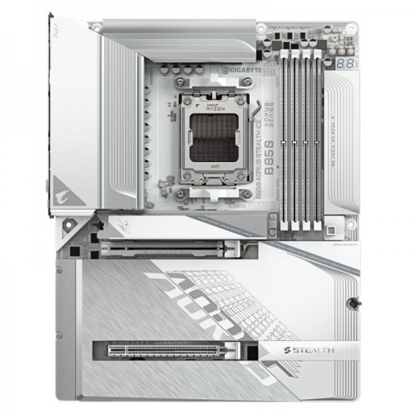 GIGABYTE B850 A STEALTH ICE, DDR5, SATA3, USB3.2Gen2x2, DP, 5GbE, WiFi, AM5 ATX GIGABYTE B850 A STEALTH ICE, DDR5, SATA3, USB3.2Gen2x2, DP, 5GbE, WiFi, AM5 ATX