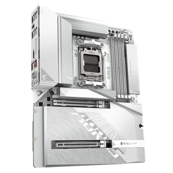 GIGABYTE B850 A STEALTH ICE, DDR5, SATA3, USB3.2Gen2x2, DP, 5GbE, WiFi, AM5 ATX GIGABYTE B850 A STEALTH ICE, DDR5, SATA3, USB3.2Gen2x2, DP, 5GbE, WiFi, AM5 ATX