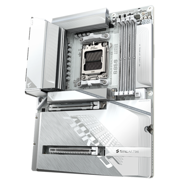 GIGABYTE B850 A STEALTH ICE, DDR5, SATA3, USB3.2Gen2x2, DP, 5GbE, WiFi, AM5 ATX GIGABYTE B850 A STEALTH ICE, DDR5, SATA3, USB3.2Gen2x2, DP, 5GbE, WiFi, AM5 ATX