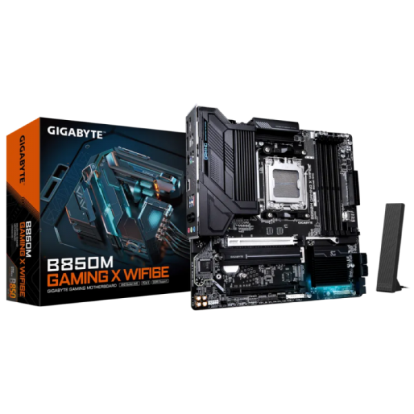GIGABYTE B850M GAMING X WIFI6E, DDR5, SATA3, USB3.2Gen2, DP, 2.5GbE, WiFi 6E, AM5 mATX