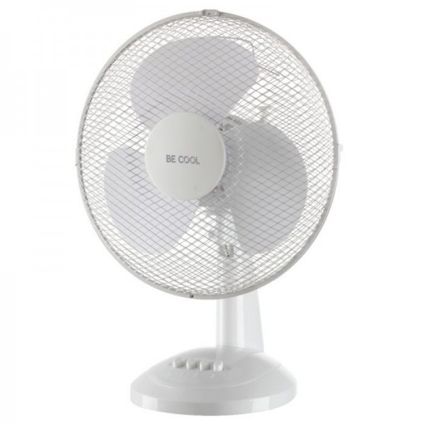 Be Cool namizni ventilator 30 cm BC12TF bele barve