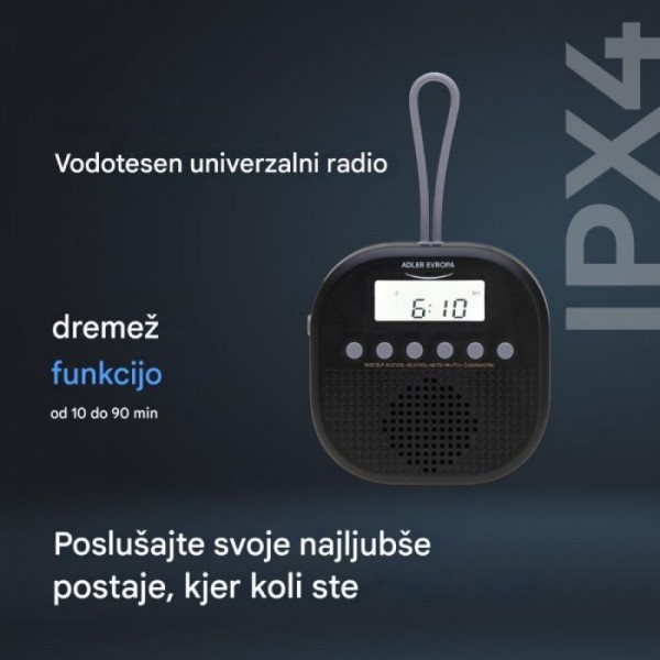 Adler Vodoodporni univerzalni radio AD 1912