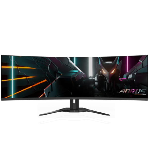 GIGABYTE AORUS CO49DQ 49 OLED DQHD ukrivljen monitor, 5120 x 1440, 0.03ms, 144Hz, zvočniki