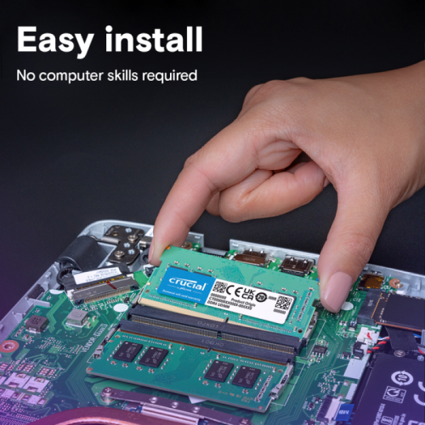 Crucial 16GB DDR4-3200 SODIMM PC4-25600 CL22, 1.2V