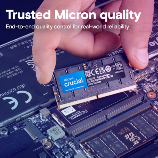 Crucial 24GB DDR5-5600 SODIMM CL46, 1.1V