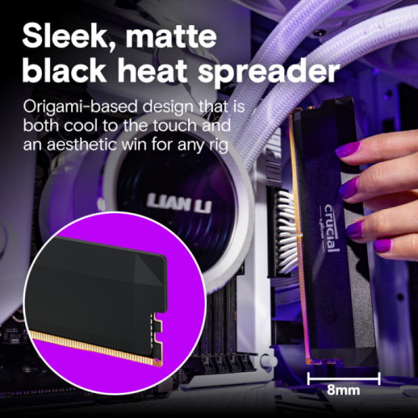 Crucial Pro 64GB Kit (2x32GB) DDR5-6400 UDIMM CL40, 1.35V