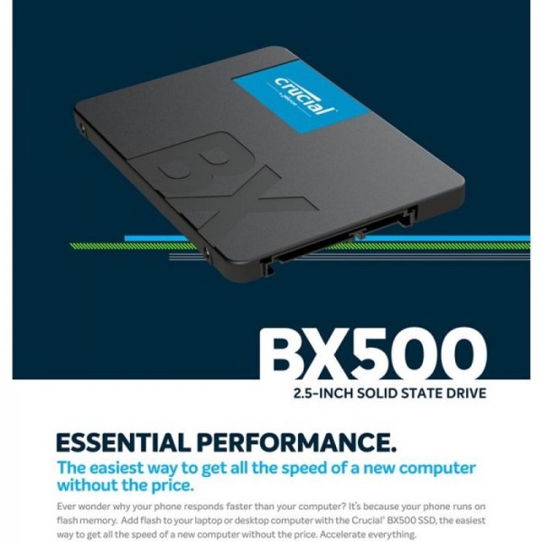 Crucial BX500 2TB 3D NAND SATA 2.5 SSD