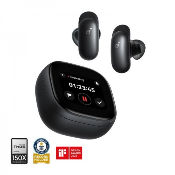 Anker Soundcore Liberty 5 Pro Max brezžične slušalke, črne
