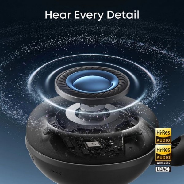 Anker Soundcore Space 2 naglavne Bluetooth slušalke, črne Anker Soundcore Space 2 naglavne Bluetooth slušalke, črne
