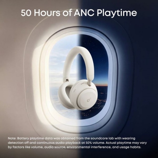 Anker Soundcore Space 2 naglavne Bluetooth slušalke, bele Anker Soundcore Space 2 naglavne Bluetooth slušalke, bele