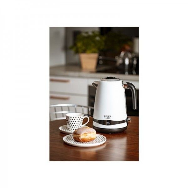 Adler grelnik vode 1,7L z LCD zaslonom/nastavitev temperature bel AD1295w