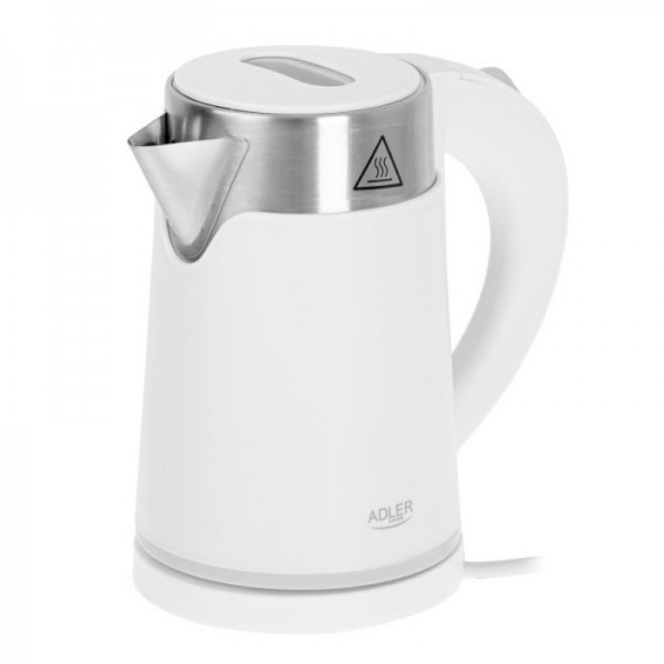 Adler Električni grelnik vode 0,6 L  bela barva AD1372W
