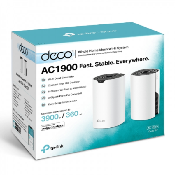 TP-LINK brezžični MESH sistem DECO S7 - 2 pack