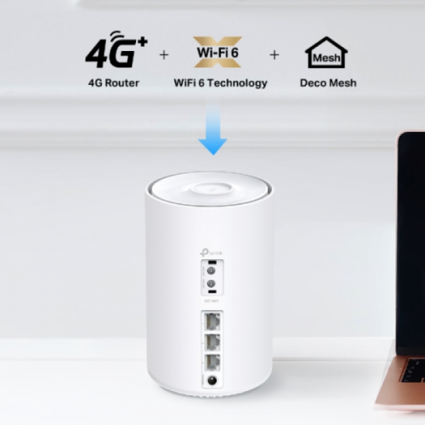 TP-LINK Deco X10-4G (1 pack) domači Mesh 4G+ WiFi 6 TP-LINK Deco X10-4G (1 pack) domači Mesh 4G+ WiFi 6