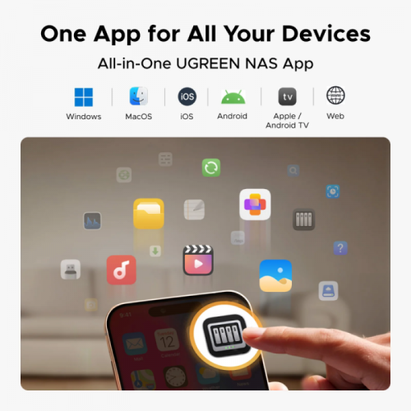 Ugreen NASync DH2300 za 2 diska, ARM 8-jedrni, 4GB DDR4, 1Gbe mreža