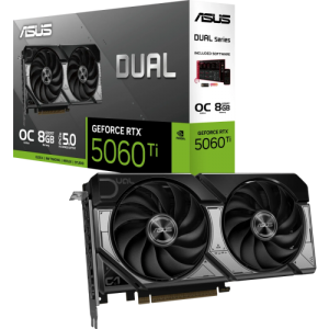 Grafična kartica ASUS Dual GeForce RTX 5060 Ti OC, 8GB GDDR7, PCI-E 5.0 DUAL-RTX5060TI-O8G