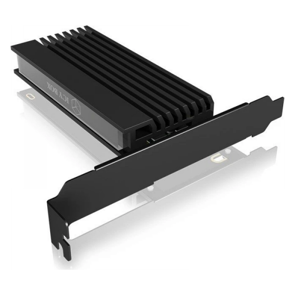 IcyBox IB-PCI214M2-HSL ohišje/adapter za M.2 NVMe SSDje na PCIe x4 kartico s hladilnikom