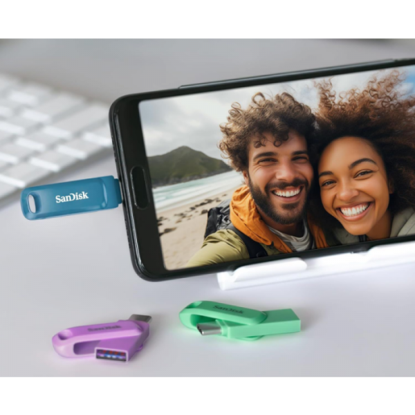 SanDisk 128GB Ultra Dual Drive Go USB-C/A 3.2 USB ključ (moder)