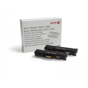 XEROX 106R02782 Dual Pack Black Toner Cartridge za Phaser/WC za 6.000 strani črni toner