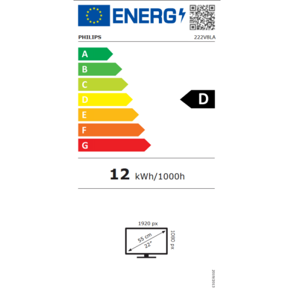 Philips 222V8LA 21,5" VA FHD 75Hz monitor