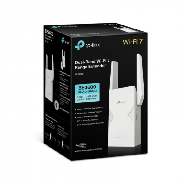 TP-LINK RE235BE BE3600 Wi-Fi 7 Range Extender TP-LINK RE235BE BE3600 Wi-Fi 7 Range Extender