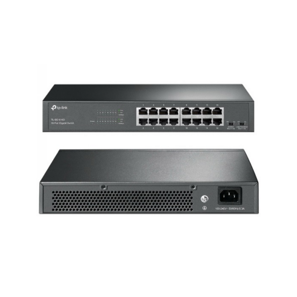 TP-LINK SG1016D V12 16 port Gigabit 10/100/1000 mrežno namizno/stensko stikalo