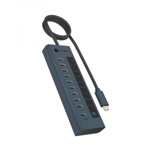 IcyBox IB-HUB1450-C31 10-portni hub vmesnik USB-C 3.2