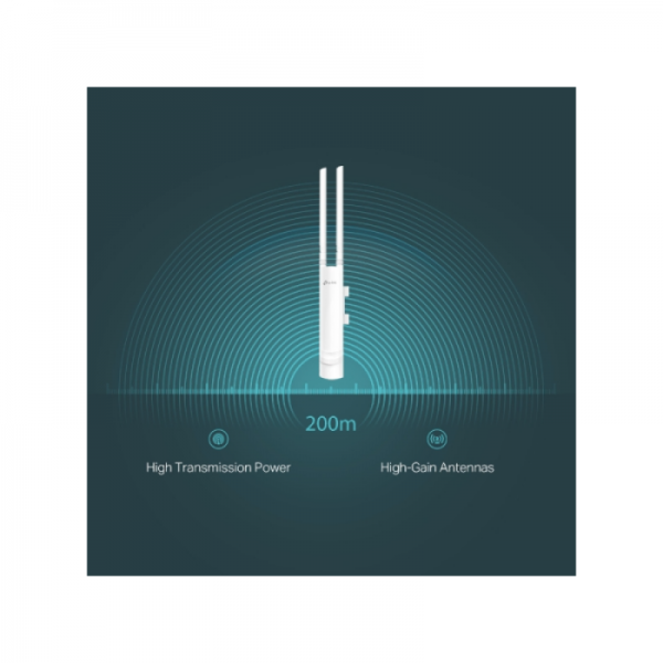 TP-LINK 300Mbps 2×2 MIMO Wireless N zunanja dostopna točka (IP65)