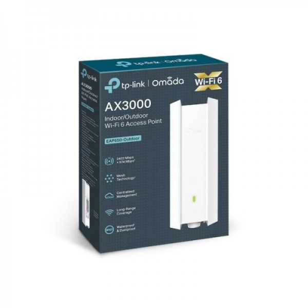 TP-LINK zunanja AX3000 Gigabit WiFi 6 dostopna točka EAP650-Outdoor TP-LINK zunanja AX3000 Gigabit WiFi 6 dostopna točka EAP650-Outdoor