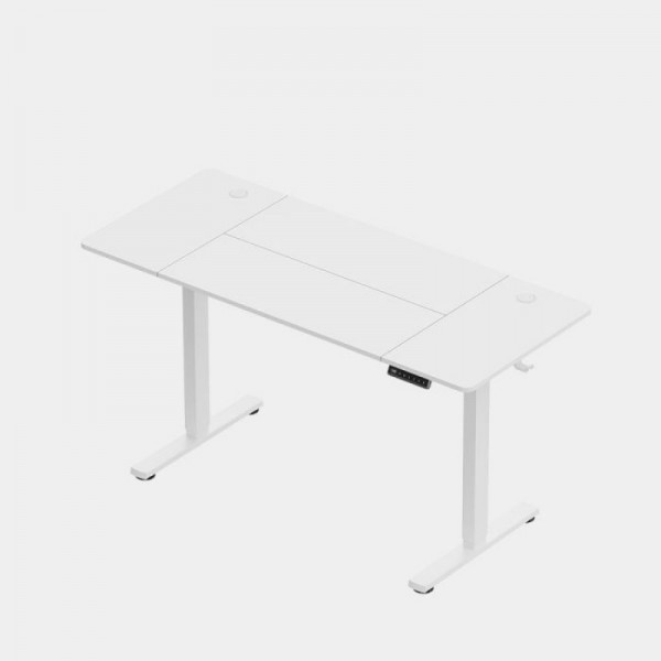 VonHaus Bela električno nastavljiva dvižna pisalna miza 140 × 60 cm z USB-C polnilnim priključkom