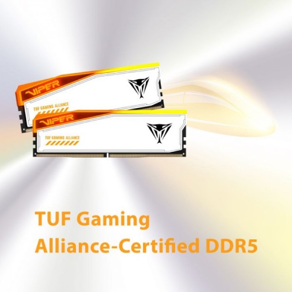 Patriot Viper Elite 5 RGB TUF Kit 32GB (2x16GB) DDR5-6000 DIMM PC5-48000 CL36, 1.35V Patriot Viper Elite 5 RGB TUF Kit 32GB (2x16GB) DDR5-6000 DIMM PC5-48000 CL36, 1.35V