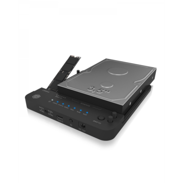 IcyBox IB-2913MCL-C31 priklopna postaja/ohišje za M2, 2,5" in 3,5"