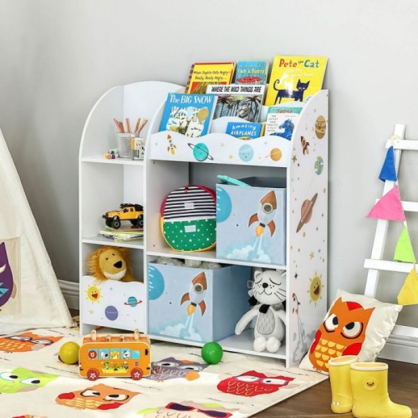 SONGMICS organizator igrač in knjig bel, GKR42WT