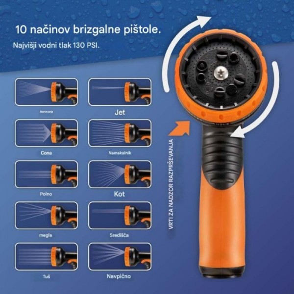 VonHaus raztegljiva vrtna cev – 30 m