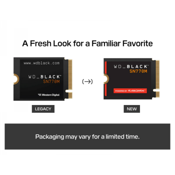 SanDisk 500GB WD Black SN770M M.2 2230 PCI-e 4.0 NVMe 1.4 SSD disk
