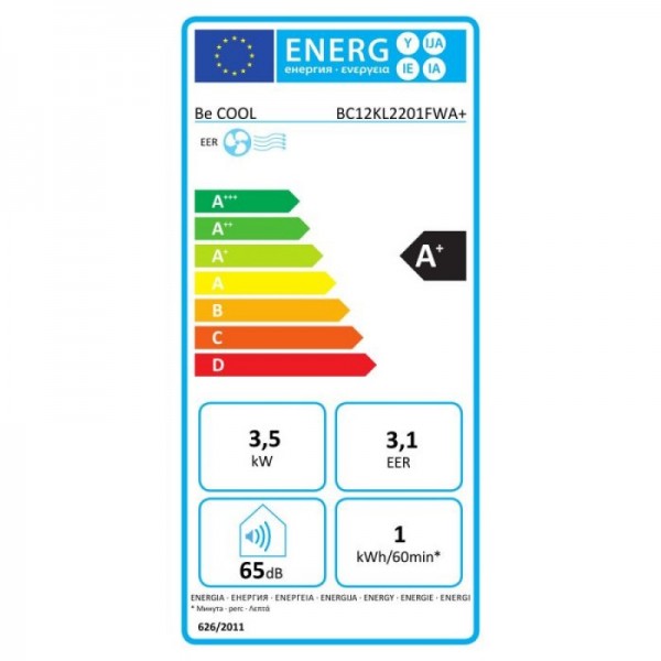 Be Cool Prenosna klimatska naprava 12.000 BTU z WiFi