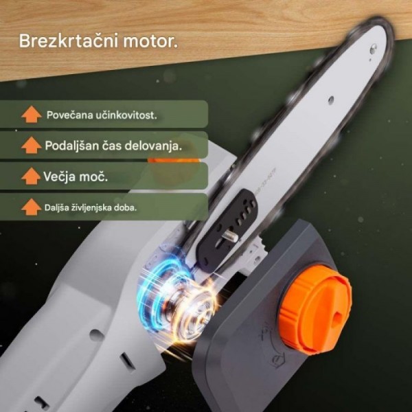 VonHaus Brezžična teleskopska verižna žaga 3519007 VonHaus Brezžična teleskopska verižna žaga 3519007