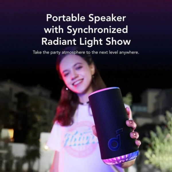 Anker Soundcore prenosni Bluetooth zvočnik Glow, črn