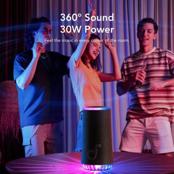Anker Soundcore prenosni Bluetooth zvočnik Glow, moder