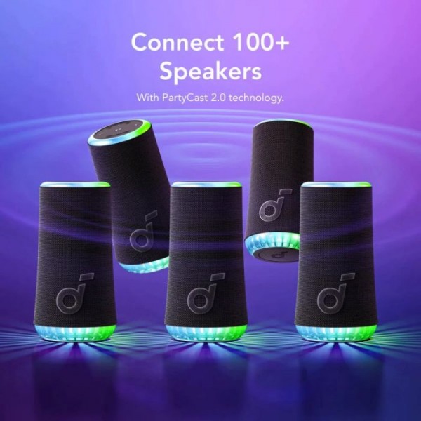 Anker Soundcore prenosni Bluetooth zvočnik Glow, črn