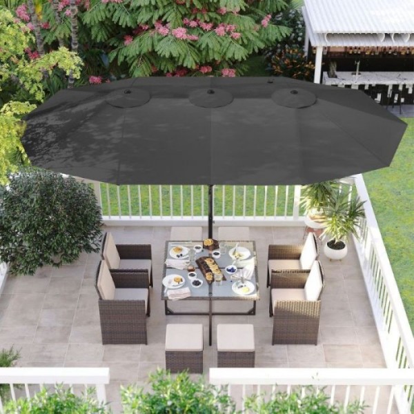 SONGMICS Senčnik velik 460 x 270 cm siv, GPU36GY