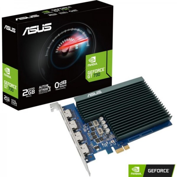Grafična kartica ASUS GeForce GT 730 HDMIx4, 2GB GDDR5, PCI-E 2.0 GT730-4H-SL-2GD5