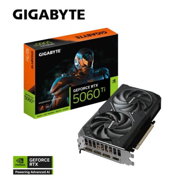 Grafična kartica GIGABYTE GeForce RTX 5060 Ti Windforce MAX OC 16G, 16GB GDDR7, PCI-E 5.0
