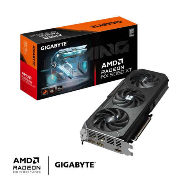 Grafična kartica GIGABYTE Radeon RX 9060 XT GAMING OC 16G, 16GB GDDR6, PCI-E 5.0