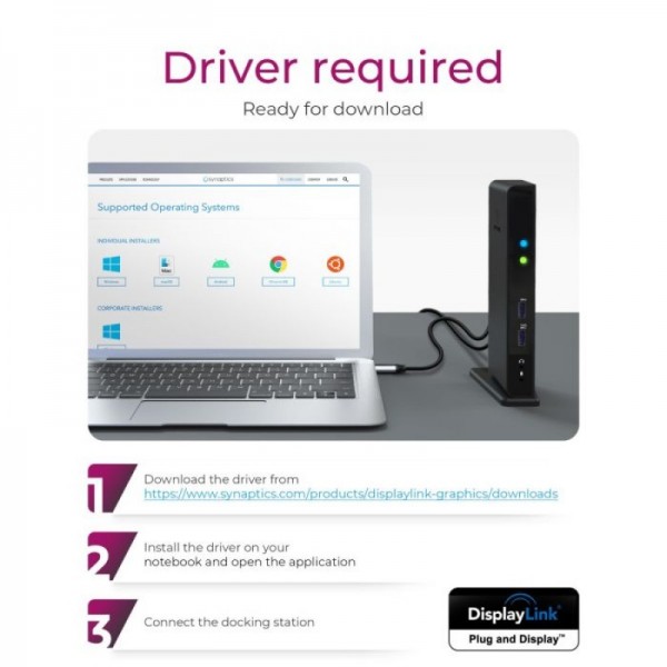 IcyBox IB-DK2241AC Multi-Docking USB 3.0 priklopna postaja