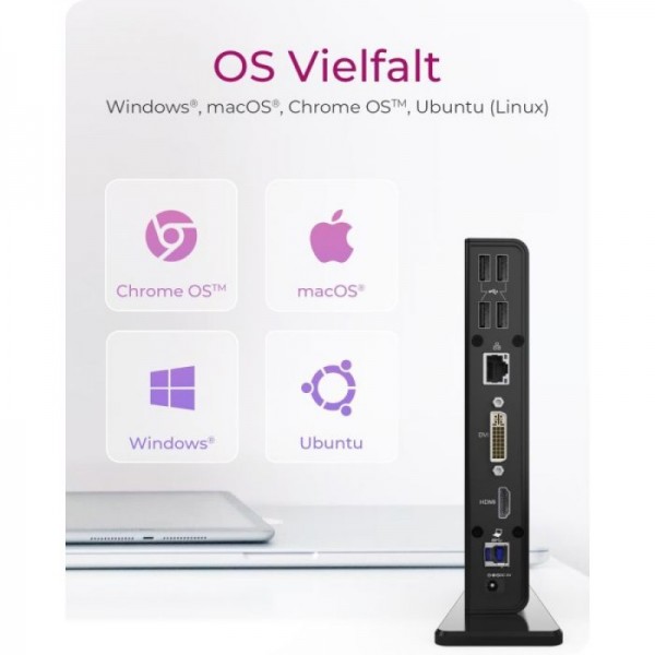 IcyBox IB-DK2241AC Multi-Docking USB 3.0 priklopna postaja