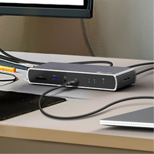 IcyBox IB-DK4012-CPD USB-C priklopna postaja 9v1 s Power Delivery 100W